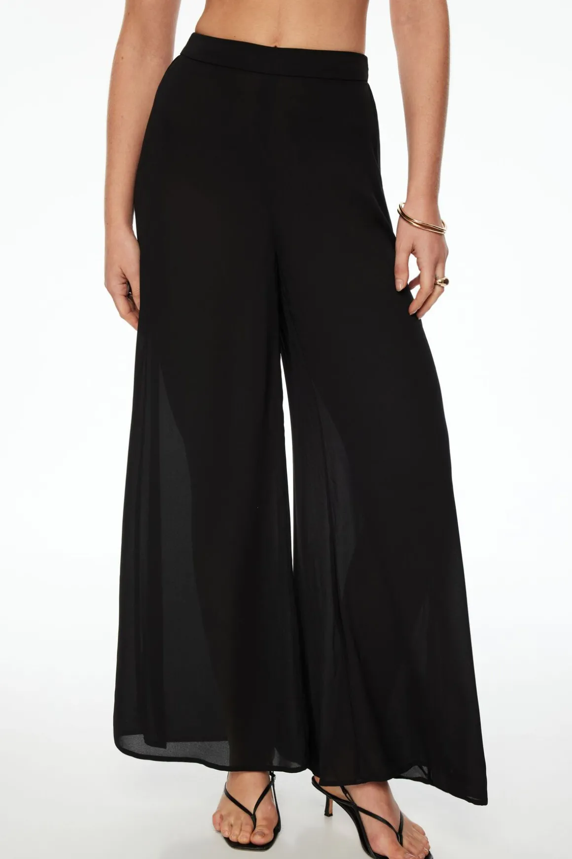 Pants | Wide Leg Pants-Dynamite Wide Leg Palazzo Pants Black