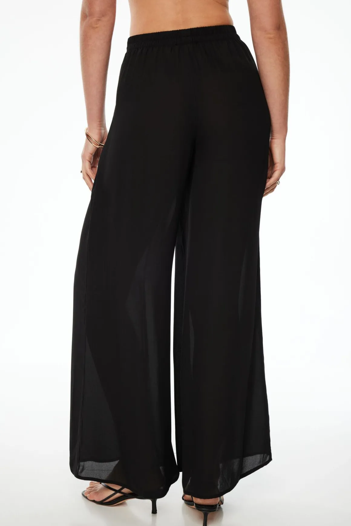 Pants | Wide Leg Pants-Dynamite Wide Leg Palazzo Pants Black