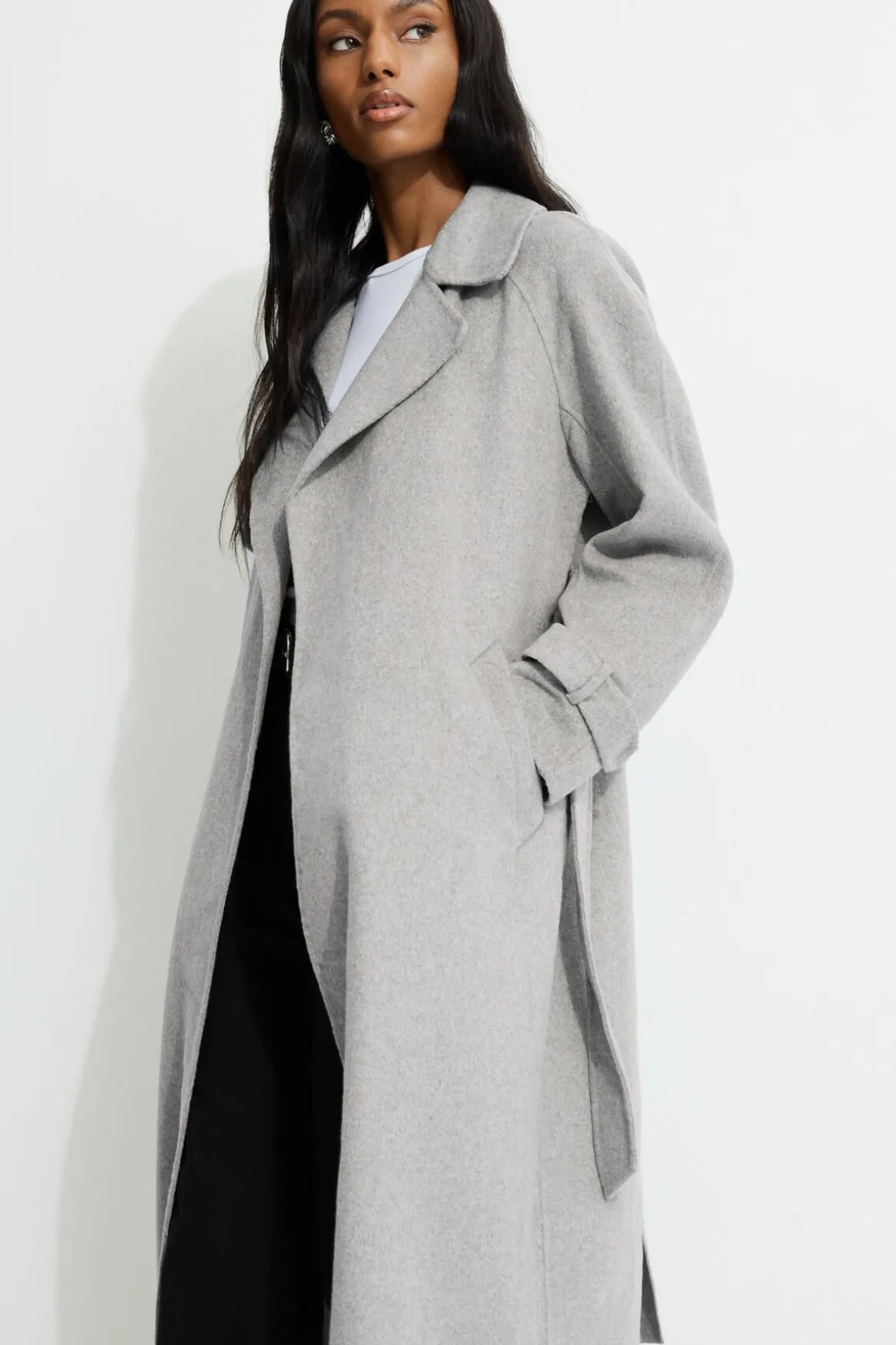 Coats & Jackets | Classic Coats-Dynamite Wool Trench Coat