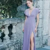 Dresses & Jumpsuits | Midi & Maxi Dresses-Dynamite Wrap Maxi Dress Blue