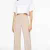 Pants | Straight Leg Pants-Dynamite Yasmin Straight Leg Pant Brown
