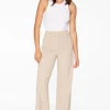 Straight Leg Pants | Short & Long Lengths-Dynamite Yasmin Straight Leg Pants Brown