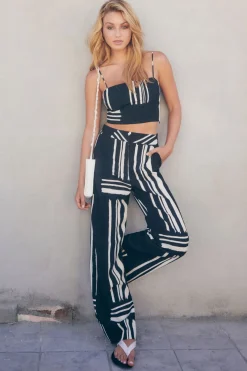 Pants | Straight Leg Pants-Dynamite Yasmin Straight Leg Pants Black