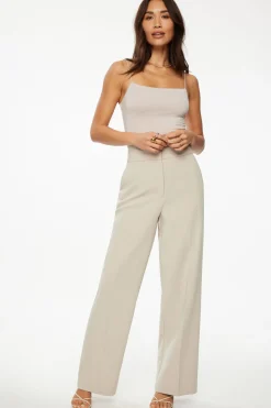 Pants | Straight Leg Pants-Dynamite Yasmin Straight Leg Pants Grey