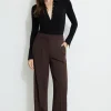Pants | Bestsellers-Dynamite Yasmin Straight Leg Pants Brown