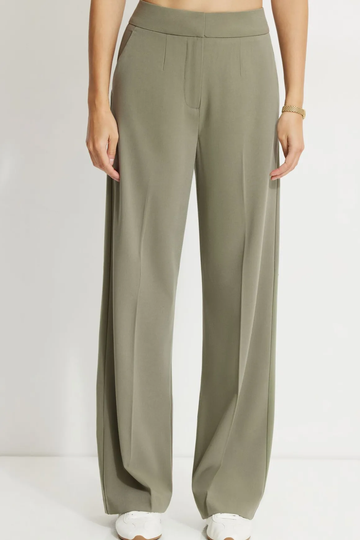 Pants | Straight Leg Pants-Dynamite Yasmin Straight Leg Pants Green