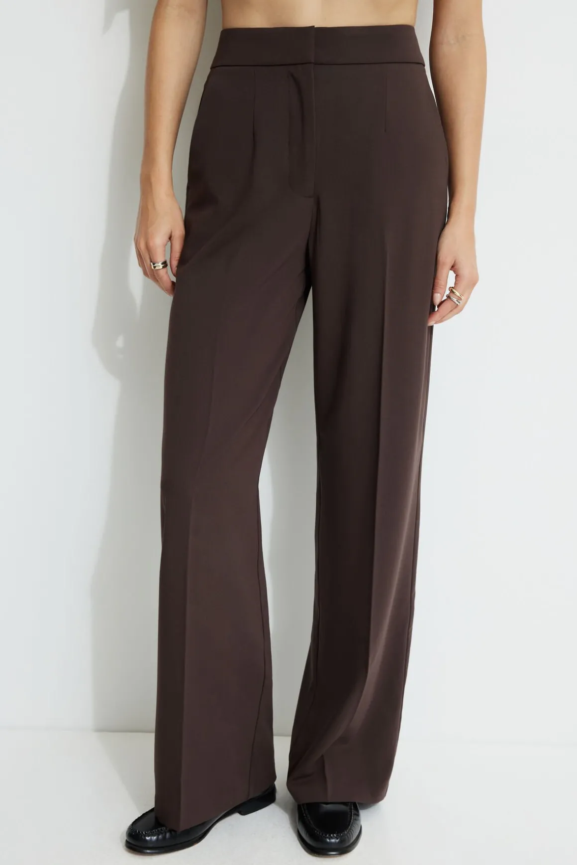 Pants | Bestsellers-Dynamite Yasmin Straight Leg Pants Brown