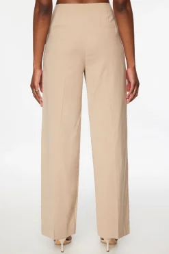 Straight Leg Pants | Short & Long Lengths-Dynamite Yasmin Straight Leg Pants Brown
