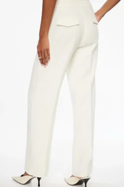 Pants | Straight Leg Pants-Dynamite Yasmin Straight Leg Pants White
