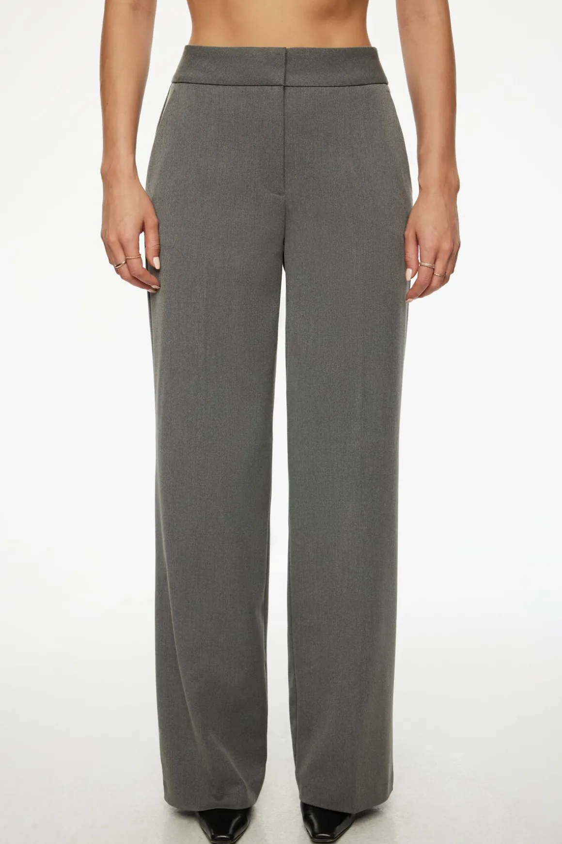Pants | Matching Sets-Dynamite Yasmin Straight Leg Pants Gray