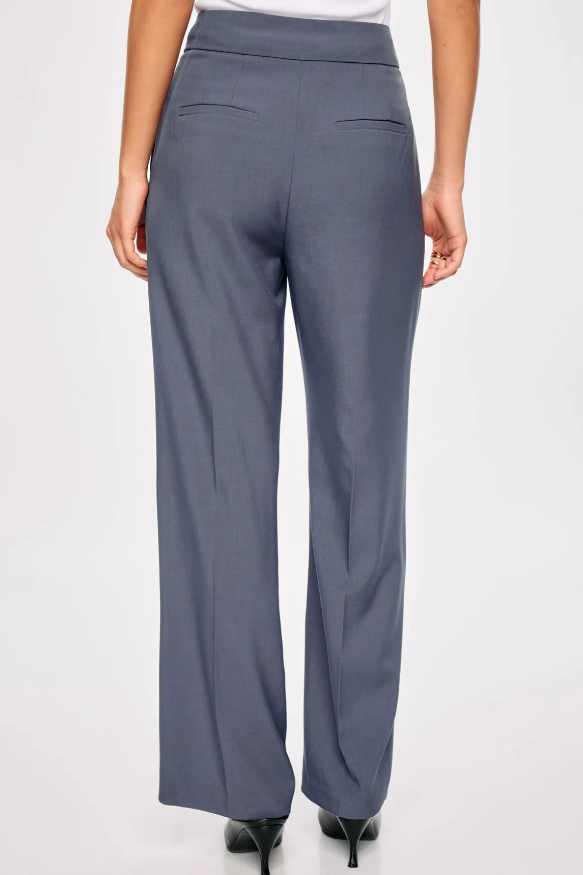 Pants | Straight Leg Pants-Dynamite Yasmin Straight Leg Pants Blue