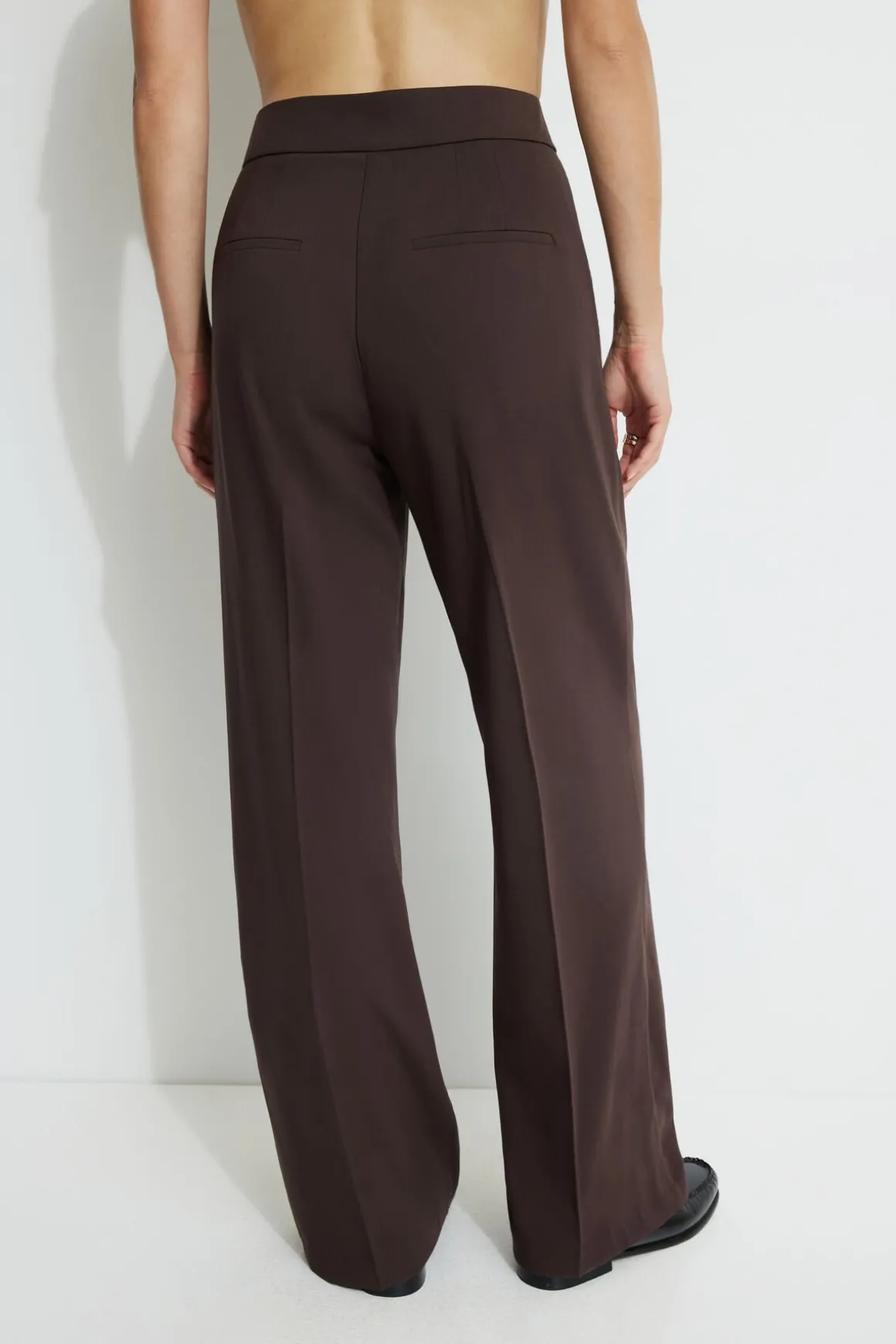 Pants | Bestsellers-Dynamite Yasmin Straight Leg Pants Brown