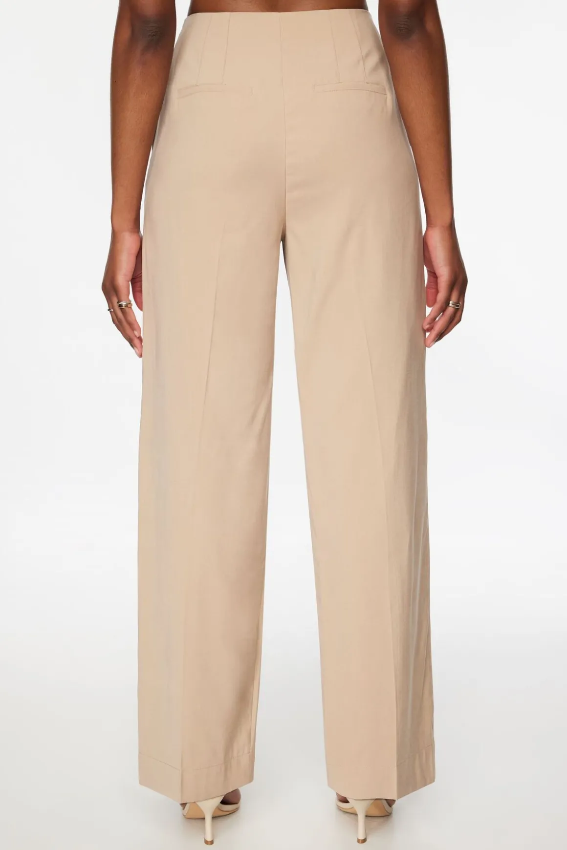 Straight Leg Pants | Short & Long Lengths-Dynamite Yasmin Straight Leg Pants Brown