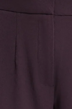 Pants | Straight Leg Pants-Dynamite Yasmin Straight Leg Pants Burgundy