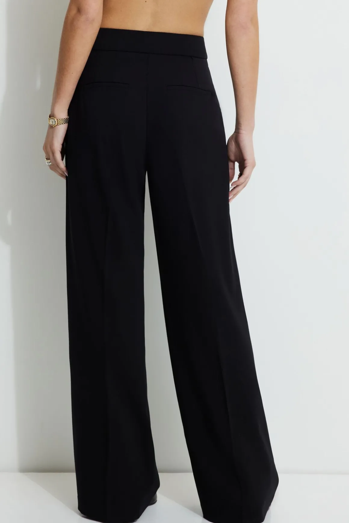 Pants | Bestsellers-Dynamite Yasmin Straight Leg Pants Black